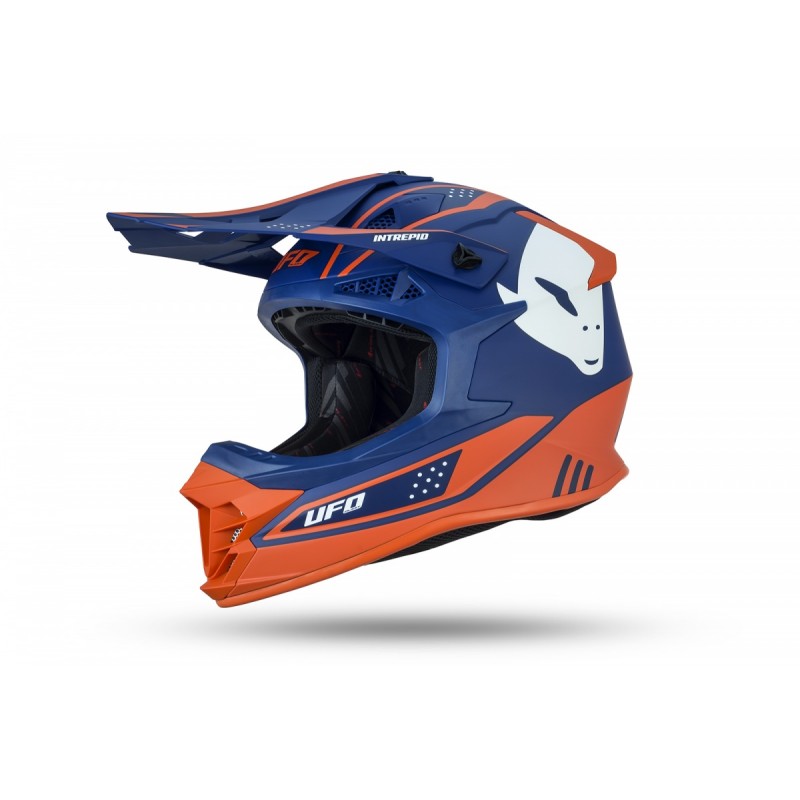 Ufo kask Intrepid pomarańczowo niebieski