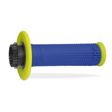 Progrip Manetki Pg708 Manetki, Off Road Z Blokadą Scs Lock-On + 6 Adapterów Rolgazu (22+25Mm) Kolor Niebieski Zółty