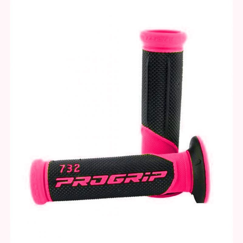 Progrip Manetki Pg732 Road (22+25Mm, Dł.125Mm) Kolor Fuksja Fluo/Czarny (Dwuskładnikowe) (732-297) (Pg732/12)