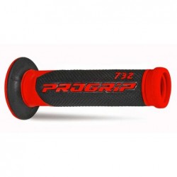 Progrip Manetki Pg732 Road (22+25Mm, Dł.125Mm) Kolor Czerwony/Czarny (Dwuskładnikowe) (732-149) (Pg732/6)