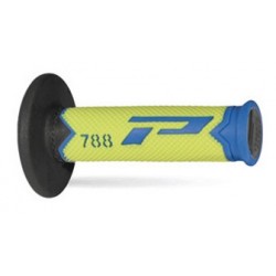 Progrip Manetki Pg788 Manetki, Off Road (22+25Mm, Dł.115Mm) Kolor Jasny Niebieski/Żółty Fluo/Czarny (Trójskładnikowe) (788-279)