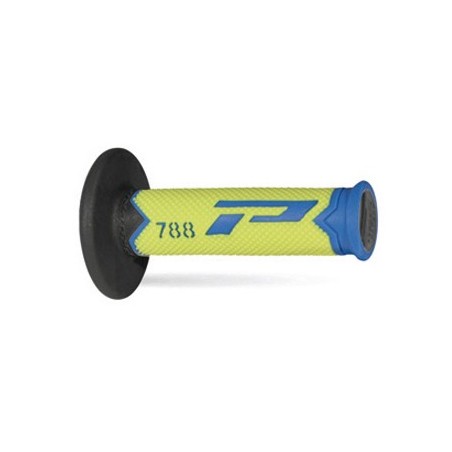 Progrip Manetki Pg788 Manetki, Off Road (22+25Mm, Dł.115Mm) Kolor Jasny Niebieski/Żółty Fluo/Czarny (Trójskładnikowe) (788-279)