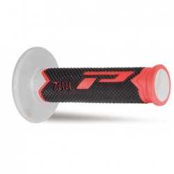 Progrip Manetki Pg788 Manetki, Off Road (22+25Mm, Dł.115Mm) Kolor Czerwony/Czarny/Szary (Trójskładnikowe) (788-220)
