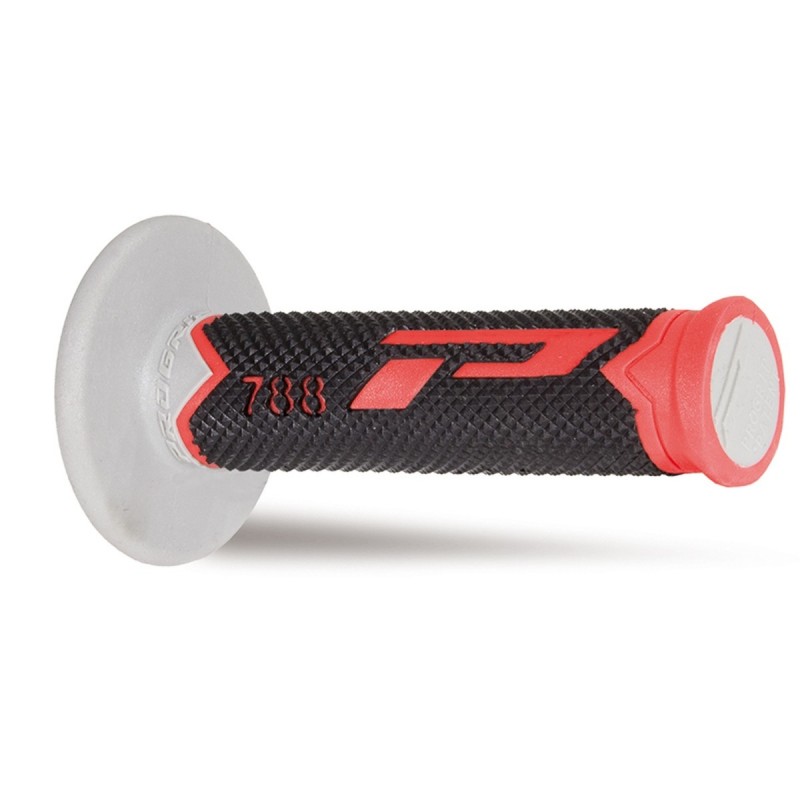 Progrip Manetki Pg788 Manetki, Off Road (22+25Mm, Dł.115Mm) Kolor Czerwony/Czarny/Szary (Trójskładnikowe) (788-220)