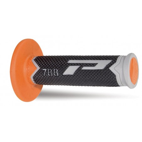 Progrip Manetki Pg788 Manetki, Off Road (22+25Mm, Dł.115Mm) Kolor Szary/PomarańCzowy/Czarny (Trójskładnikowe) (788-211)