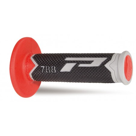Progrip Manetki Pg788 Manetki, Off Road (22+25Mm, Dł.115Mm) Kolor Szary/Czerwony/Czarny (Trójskładnikowe) (Pg788/6) (788-209)