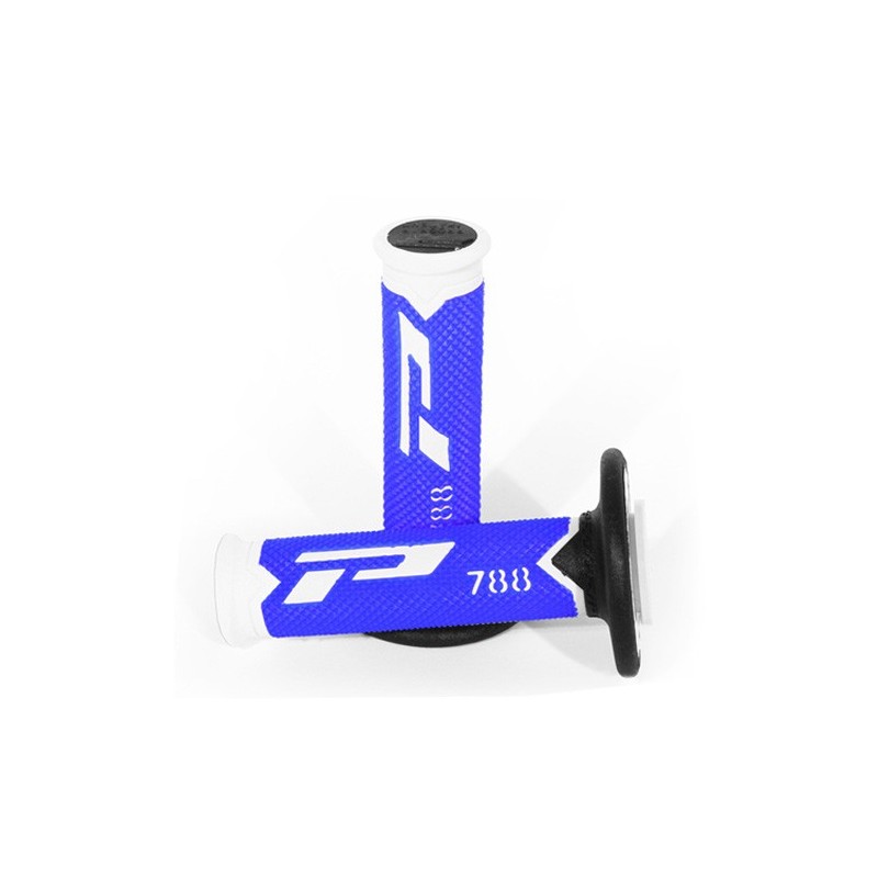 Progrip Manetki Pg788 Manetki, Off Road (22+25Mm, Dł.115Mm) Kolor Biały/Niebieski/Czarny (Trójskładnikowe) (Pg788/17) (788-217)