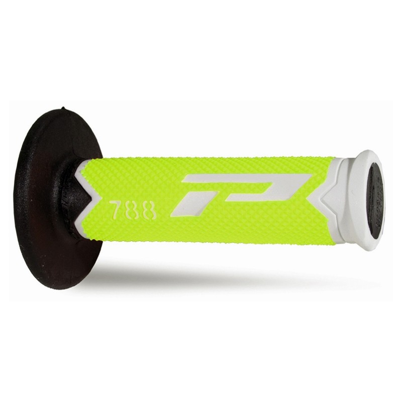 Progrip Manetki Pg788 Manetki, Off Road (22+25Mm, Dł.115Mm) Kolor Biały/Żółty Fluo/Czarny (Trójskładnikowe) (788-303)