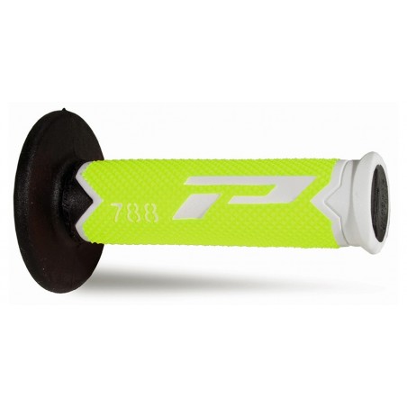 Progrip Manetki Pg788 Manetki, Off Road (22+25Mm, Dł.115Mm) Kolor Biały/Żółty Fluo/Czarny (Trójskładnikowe) (788-303)