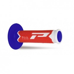 Progrip Manetki Pg788 Manetki, Off Road (22+25Mm, Dł.115Mm) Kolor Biały/Czerwony/Niebieski (Trójskładnikowe) (788-226)