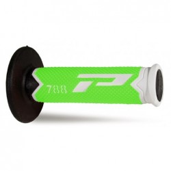 Progrip Manetki Pg788 Manetki, Off Road (22+25Mm, Dł.115Mm) Kolor Biały/Zielony Fluo/ Czarny (Trójskładnikowe) (788-301)