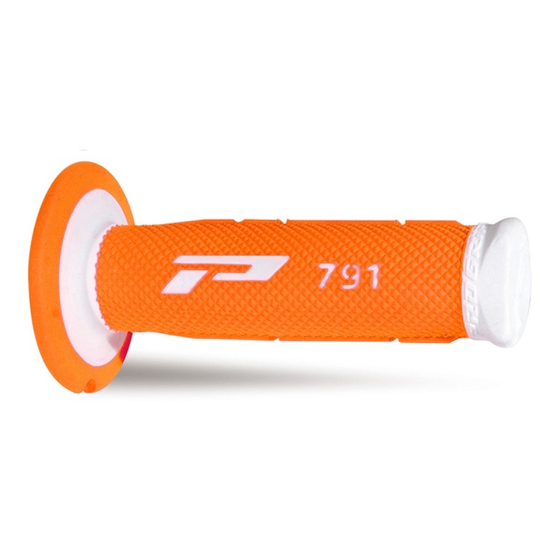 Progrip Manetki Pg791 Manetki, Off Road (22+25Mm, Dł.115Mm) Kolor Biały / Pomarańczowy Fluo (Dwuskładnikowe) (791-242)