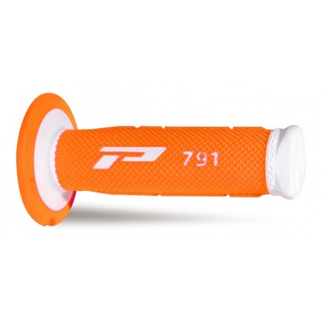Progrip Manetki Pg791 Manetki, Off Road (22+25Mm, Dł.115Mm) Kolor Biały / Pomarańczowy Fluo (Dwuskładnikowe) (791-242)