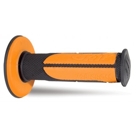 Progrip Manetki Pg798 Manetki, Off Road (22+25Mm, Dł.115Mm) Kolor Czarny Pomarańczowy (Dwuskładnikowe Half Waffle) (798-144)