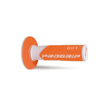 Progrip Manetki Pg801 Manetki, Off Road (22+25Mm, Dł.115Mm) Kolor Biały/PomarańCzowy Fluo (Dwuskładnikowe) (Pg801Wh/Orf)