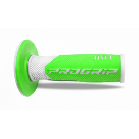 Progrip Manetki Pg801 Manetki, Off Road (22+25Mm, Dł.115Mm) Kolor Biały/Zielony Fluo (Dwuskładnikowe) (801-241) (Pg801Wh/Grf)