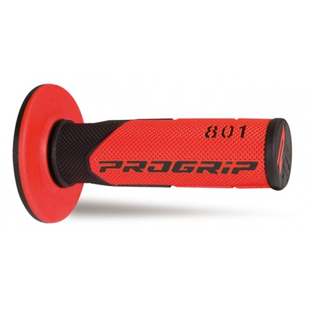 Progrip Manetki Pg801 Manetki, Off Road (22+25Mm, Dł.115Mm) Kolor Czarny/Czerwony (Dwuskładnikowe) (Pg801Bk/Rd) (801-125)