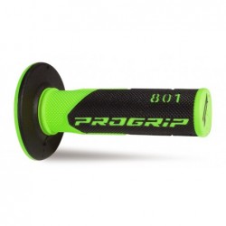 Progrip Manetki Pg801 Manetki, Off Road (22+25Mm, Dł.115Mm) Kolor Zielony Fluo/Czarny (Dwuskładnikowe) (801-295) (Pg801Grf/Bk)