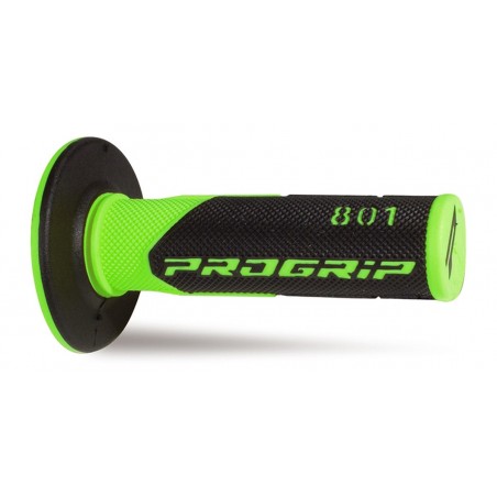 Progrip Manetki Pg801 Manetki, Off Road (22+25Mm, Dł.115Mm) Kolor Zielony Fluo/Czarny (Dwuskładnikowe) (801-295) (Pg801Grf/Bk)