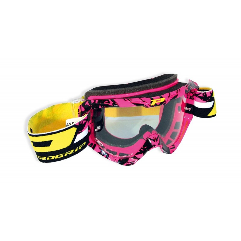 Progrip Gogle Pg3450 Ls Riot Kolor Fuksja / Czarny (Szyba Pg3298 Light Sensitive, Antiscratch, No Fog, Anti Uv)