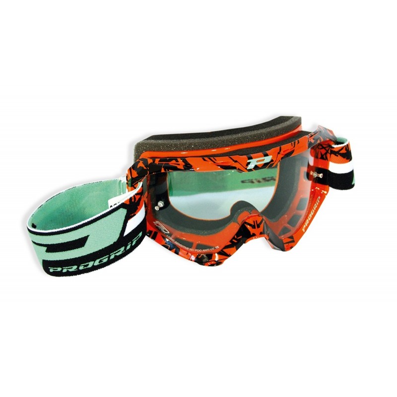 Progrip Gogle Pg3450 Ls Riot Kolor Pomarańczowy / Czarny (Szyba Pg3298 Light Sensitive, Antiscratch, No Fog, Anti Uv)