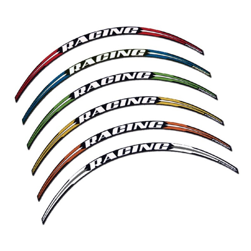 Progrip Taśma Ozdobna Na Felgi Racing Kolor Zielony (Wypukła) (5026-103)