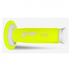Progrip Manetki Pg791 Manetki, Off Road (22+25Mm, Dł.115Mm) Kolor Biały / Żółty Fluo (Dwuskładnikowe) (791-244) (Pg791Wh/Ylf)