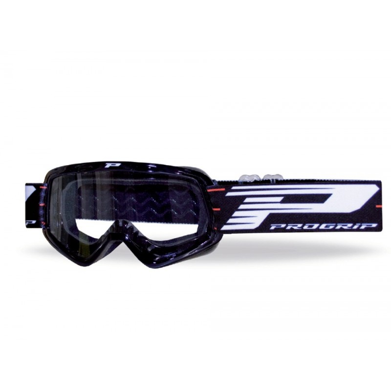 Progrip Gogle Pg3101 Ch Kid Dziecięce Kolor Czarny (Szyba Pg3113Ch Przeźroczysta 1Mm Podwójna, No Fog, Anti Uv) (3101-102 Ch)