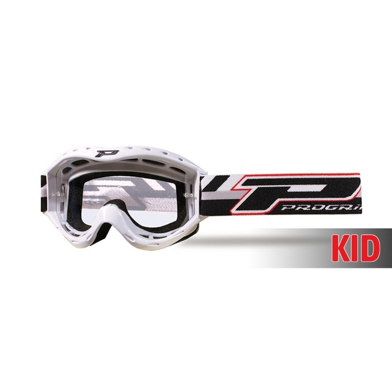 Progrip Gogle Pg3101 Atzaki Kid Dziecięce Kolor Biały (Szyba Pg3111 1Mm, No Fog, Anti Uv) (Pg3101Wh) (3101-101)