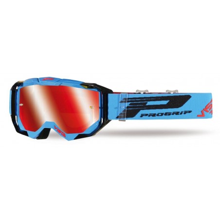 Progrip Gogle Pg3303 Fl Vista Kolor Turkusowy/Czarny (Lustrzana, No Fog, Anti Uv + Pg3310 Gratis) (Pg3303/18Tr/Bk) (3303-248 Fl)