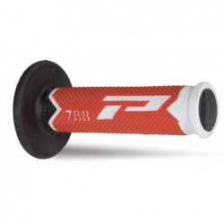 Progrip Manetki Pg788 Manetki, Off Road (22+25Mm, Dł.115Mm) Kolor Biały/Czerwony/Czarny (Trójskładnikowe)(788-216)