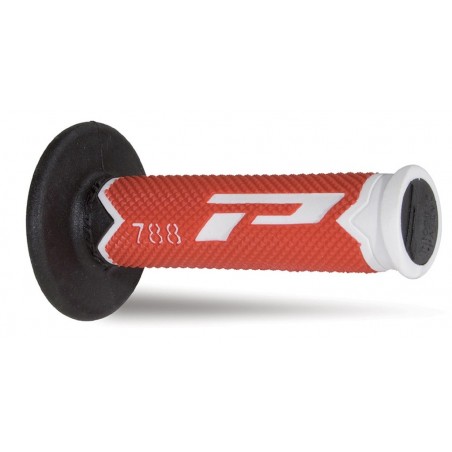 Progrip Manetki Pg788 Manetki, Off Road (22+25Mm, Dł.115Mm) Kolor Biały/Czerwony/Czarny (Trójskładnikowe)(788-216)