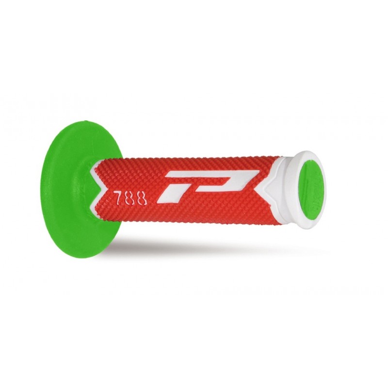Progrip Manetki Pg788 Manetki, Off Road (22+25Mm, Dł.115Mm) Kolor Biały/Czerwony/Zielony (Trójskładnikowe) (788-290)