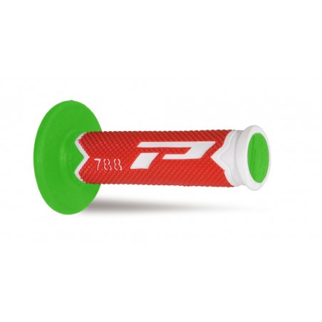 Progrip Manetki Pg788 Manetki, Off Road (22+25Mm, Dł.115Mm) Kolor Biały/Czerwony/Zielony (Trójskładnikowe) (788-290)
