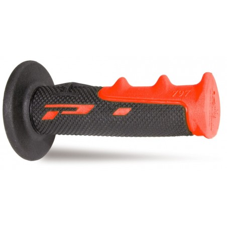 Progrip Manetki Pg797 Manetki, Off Road (22+25Mm, Dł.115Mm) Kolor Czerwony/Czarny (Dwuskładnikowe) (797-149)