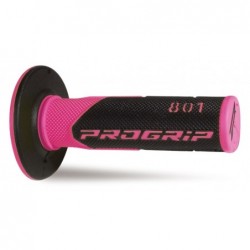 Progrip Manetki Pg801 Manetki, Off Road (22+25Mm, Dł.115Mm) Kolor Różowy Fluo/Czarny (Dwuskładnikowe) (801-297)