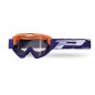 Progrip Gogle Pg3450 Ls Riot Kolor Pomarańczowy Fluo Niebieski (Szyba Pg3210, No Fog, No Scracht) (3450-275 Tr)