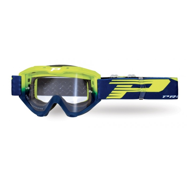 Progrip Gogle Pg3450 Ls Riot Kolor Żółty Fluo Niebieski (Szyba Pg3210, No Fog, No Scracht) (3450-309 Tr)