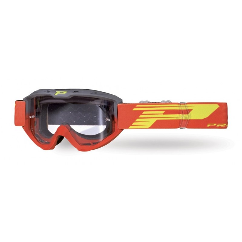 Progrip Gogle Pg3450 Ls Riot Kolor Szary Czerwony (Szyba Pg3210, No Fog, No Scracht) (3450-288 Tr)