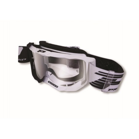 Progrip Gogle Pg3300-126 Tr Vision Kolor Czarny Biały (Szyba Pg3310 Przezroczysta Antiscratch, No Fog, Anti Uv)