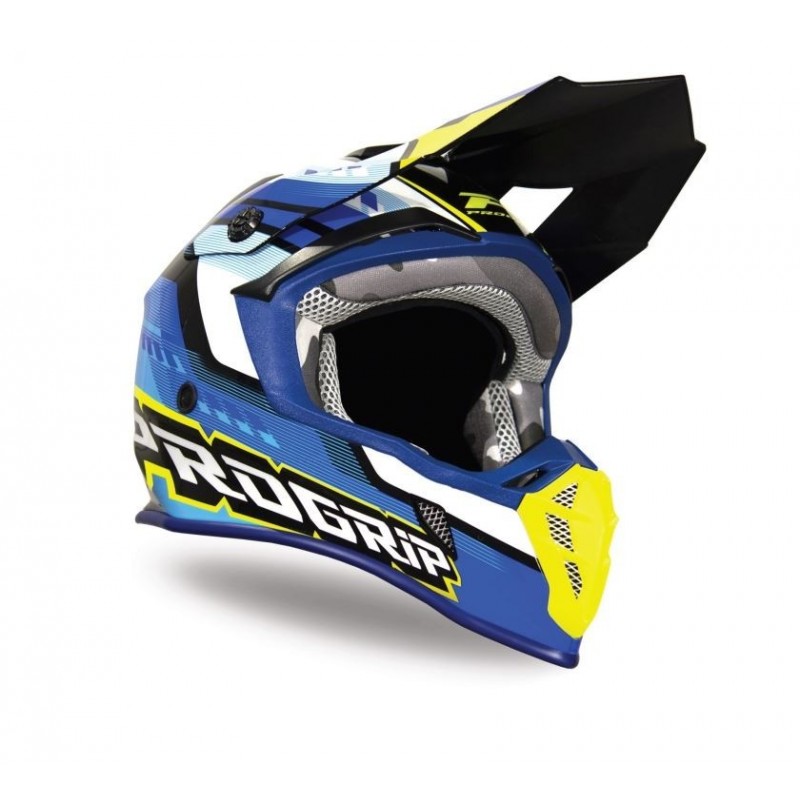 Progrip 2022/06 Kask Pg3180 Ap71 Kolor Niebieski Żółty Fluo Rozm.Xl (3180-361)