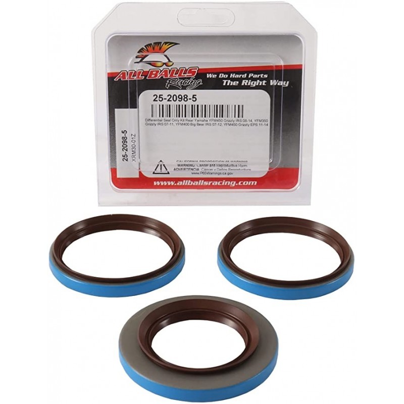 All Balls Uszczelniacze Dyferencjału Tylnego Yamaha Grizzly 350 Irs '07-'11, Big Bear Irs '07-'12, Yfm 450 Grizzly '08-'14