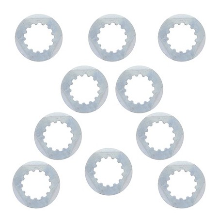 All Balls Podkładka (Zabezpieczenie) Nakrętki Zębatki Zdawczej Yamaha Yzf400/426/450 '98-'12, Yz250 '99-'12 (10 Sztuk)