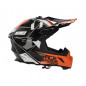 Acerbis Kask Steel Carbon Pomarańczowy Biały