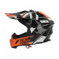 Acerbis Kask Steel Carbon Pomarańczowy Biały