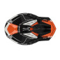 Acerbis Kask Steel Carbon Pomarańczowy Biały