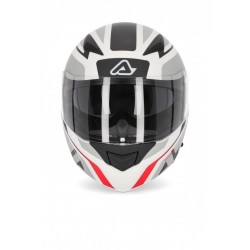 Acerbis Kask Modułowy Szczękowy Rederwel Czerwony Biały Szary