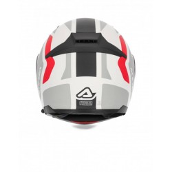 Acerbis Kask Modułowy Szczękowy Rederwel Czerwony Biały Szary