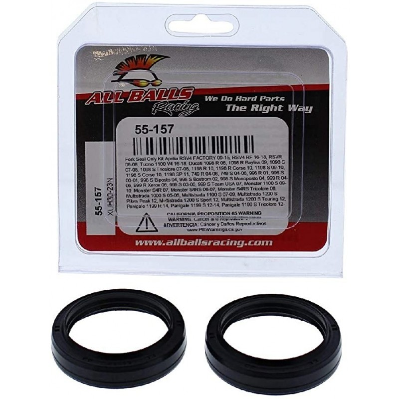 All Balls Uszczelniacze Przedniego Zawieszenia Olejowe Aprilia Rsv4, Tuono, Ducati 1098, 1198, Monster 1100, S4R