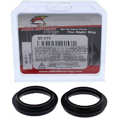 All Balls Uszczelniacze Przedniego Zawieszenia Pyłowe Aprilia Rsv4, Tuono 1100, Ducati 1098/1198/749, Monster 1100/S4Rs